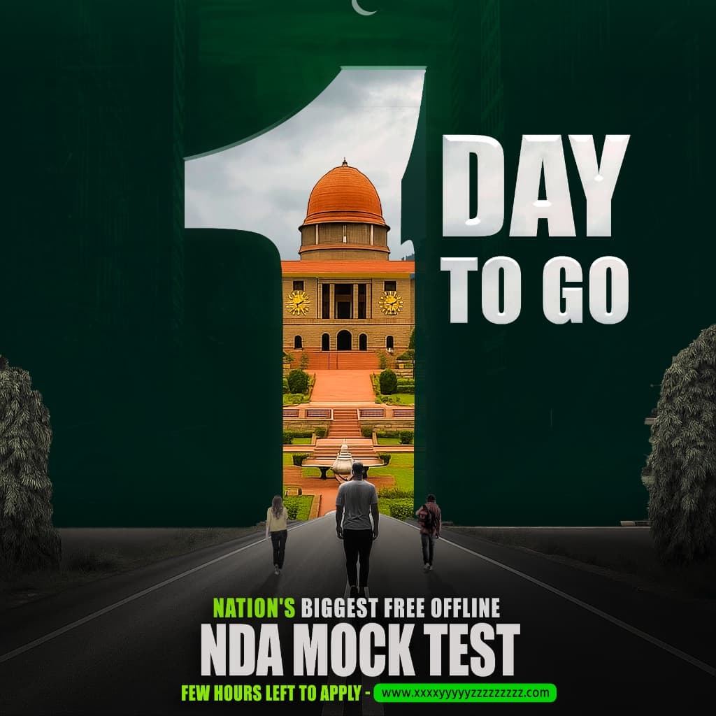 NDA Mock Test Promotional Creative