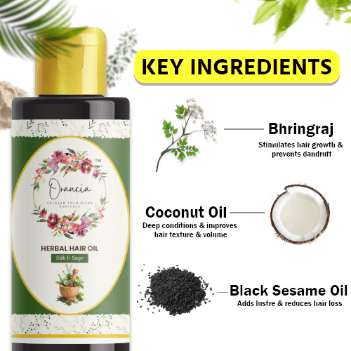 Orancia Herbal Hair Oil Front Product View